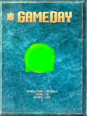 1995 Jacksonville Jaguars vs Houston Oilers Game Day Program;188 pages