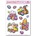 Easter Animal Clings Glass - Window Clings 12in. x 17in. Sheet Pkg/1