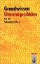 Grundwissen Literaturgeschichte Sekundarstufe 1