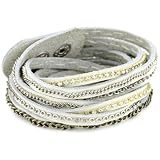 Presh Crystal Rhinestone Multi-Chain Eggshell 