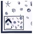 Durable Hand Woven 100% Cotton Silk Screen Print Nautical Tablecloth 60x60