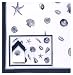Durable Hand Woven 100% Cotton Silk Screen Print Nautical Tablecloth 60x60
