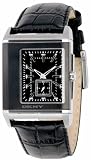 Image of DKNY NY1374 Gents Black Dial, Black Leather Strap Watch