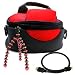 Bright Red Compact Durable Plush Protective Carrying Camera Case for Samsung 16GB SSD 32GB SSD H200 Full HD Camcorder Flash Memory 52x Zoom Compact camcorder HMX H204 Full HD Camcorder with 16GB Internal Memory & 20x Optical Zoom + HDMI Mini Cable + Flexible Sturdy Tripod