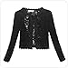 Modekini Women's Embroidery Hem Lace Long sleeves Jacket