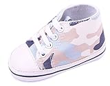 C-Princessベビー ファーストシューズ スニーカー 歩行靴 子供用 キッズ 赤ちゃん 新生児 女の子 迷彩柄 カジュアル 出産お祝い (13cm, 1ネイビー)