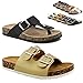 Women Casual Buckle Thong Strap Sandals Flip Flop Platform Footbed TRENDS SNJ SHOES(BIG SALE)