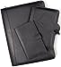 Aero Black Genuine Leather Travel Wallet With Snap Closure