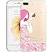 ESR iPhone 7 Plus Case, iPhone 7 Plus Clear Soft TPU Protective Case Back Cover with Cute Cartoon Pattern [Slim Fit] [Ultra Thin] for 5.5 inches iPhone 7 Plus (2016 Release)(Floral Girl)