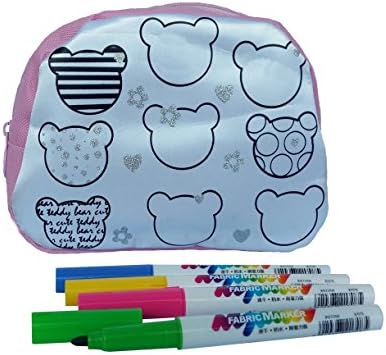 Fabric Markers DIY Color Pouch Pencil Case (Baby Bear)