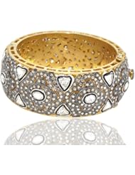 .925 Sterling Silver Bangle Gold Plated Vermeil Gem Stone Cz Jewelry