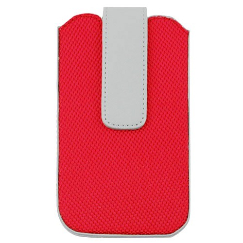 GTMax Red Universal Nylon Pouch Cover Case for AT&T Blackberry Torch 9800