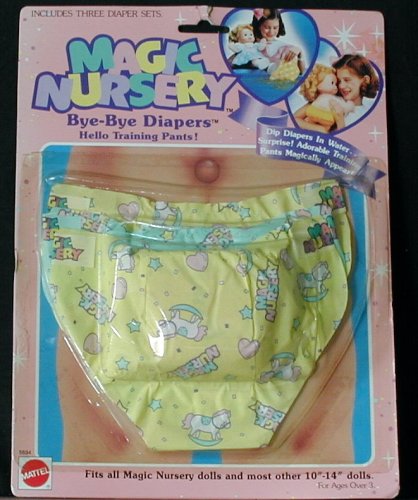 Childrens Toyshop  Toys : Magic Nursery Bye Bye Diapers Hello Training Pants (1990)