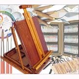(New) Hardwood French Easel Set; 72 Tubes of Paint, 48 Brushes, 6 Canvases & Much More, Exclusive Product