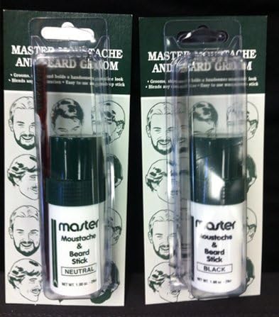 Master Well Comb Moustache & Beard Stick Neutral 1 Oz (Brown)