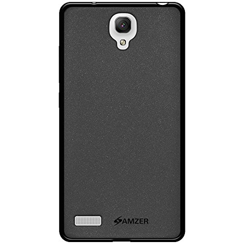 Amzer Pudding Soft Gel TPU Skin Fit Case Back Cover for Xiaomi Redmi Note - Retail Packaging - Black