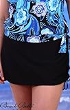 Beach Belle® Black Plus Size Side Cinched Swim Skirt - Plus Size Swimsuit Plus Size Swimsuit