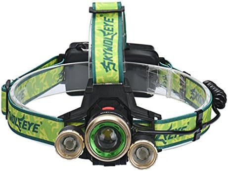 TOPITEMS Powerful Zoom 15000LM 3X XM-L T6 LED Rechargeable 18650 Headlamp Headlight Light Torch