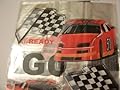 Cello Loot Bags and Ties ~ 25 Count (Red Race Cars and Checkered Flags)