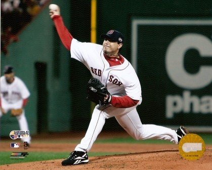 Josh Beckett Red Sox 2007 World Series Game 1 8x10