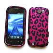 HTC myTouch 4G Slide (T-Mobile) Rubberized Snap On Protector Hard Case "Pink Leopard" Design
