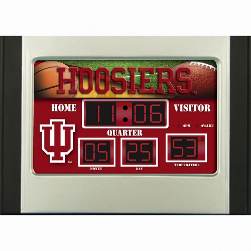 Indiana Hoosiers Scoreboard Desk Clock