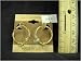 gold hoop pincatch earring 14 KT GOLD PLATD earring made in U.S.A Hypoallergenic, 4-1052-clip on