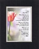 Poem for Mothers - To My Other Mom (From daughter-in-law) Poem on 11 x 14 inches Double Beveled Matting (Black on White)