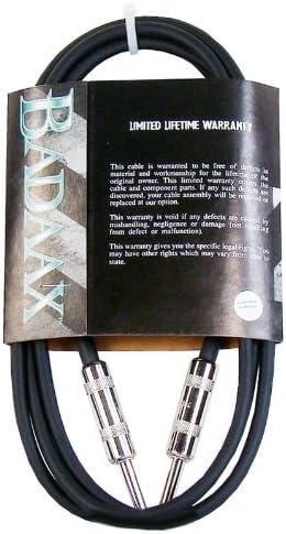Bad Aax BA-G1-6-I 6-Feet Straight Instrument Cable
