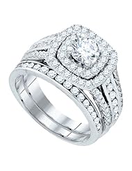2.00CTW DIAMOND 0.60CTW CENTER ROUND BRIDAL SET