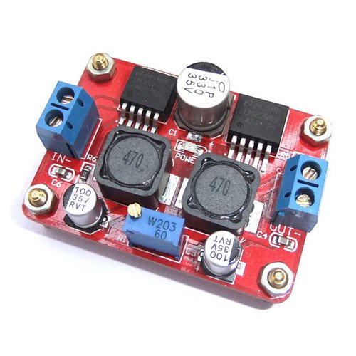 Sunkee DC-DC Converter Module Step up and down In 3.5-28V Out 1.25-26V Adjustable (LM2596S+LM2577S)