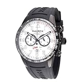 Haurex Italy Mens 3N300USS Red Arrow Chronograph White Dial Watch