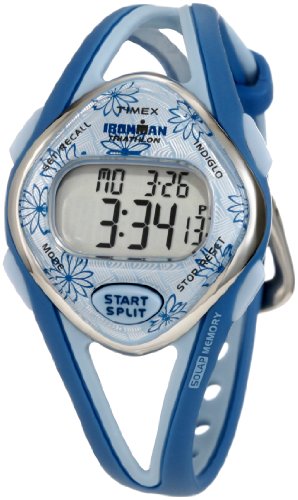 Timex Women's T5K509 Ironman Sleek 50-Lap Blue Resin Strap Watch