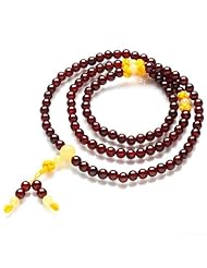 Honeystore Girls Gold Beeswax Garnet Stretch Bracelet Color Gold Burgundy