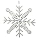Handmade Snowflake Iron & Glass Pendant Christmas Tree Ornaments Set | ShalinIndia Elegant Hanging Decor for Home and Party Decoration | Ideal 6 Inches Christmas Decorations for Tree (E)