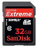 SanDisk Extreme 30MB/s Edition - Flash memory card - 32 GB - Class 10 - 200x - SDHC