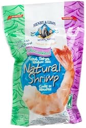 Henry & Lisa's Natural Seafood All Natural Uncooked Shrimp, 8-Ounce Bags (Pack of 6)