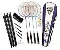Talbot Torro Badminton Set 4-ATTACKER SET Modell 2010, marineblau-cyan
