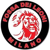 AC Milan Fossa Dei Leoni car bumper sticker 4" x 4"