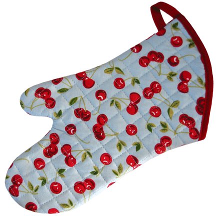 Childrens Toyshop  Kitchen & Housewares : 13" Oven Mitt - Cherries