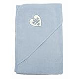Baby/Babies Boys My Mummy Loves Me Hooded Bathrobe 100% Cotton Towel Bath Robe (75cm x 75cm) (Blue)