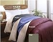 MARRIKAS 233TC Feather Down FULL QUEEN Size KHAKI/BURGUNDY Reversible Comforter
