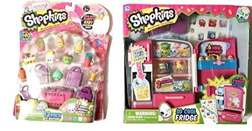 Bundle - 2 Items: Shopkins Season 2 - Shopkins So Cool Fridge & S2 12 Pack