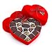 Charles Chocolates Nuts, Pralines & Caramels Collection in Red Velvet Heart Box