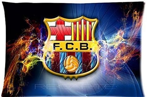 Funck Coolest FC Barcelona Custom Rectangle Pillowcase Pillow Cases Cover 20x30 (one side)