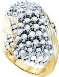 3.00CTW ROUND DIAMOND LADIES CLUSTER RING