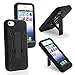 Aimo IPH5PCMX001S Unique Hybrid Progressive Armor Rugged Case with Kickstand for iPhone 5 - 1 Pack - Retail Packaging - Black