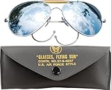 IMAGE OF MIRROR AIR FORCE TYPE SUNGLASS