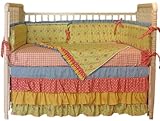 Hoohobbers 4-Piece Crib Bedding, Cha Cha Cha