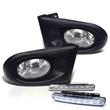 02-04 ACURA RSX TYPE-S 2 DOOR OEM STYLE FOG LIGHTS CLEAR + DRL LED BUMPER LIGHT